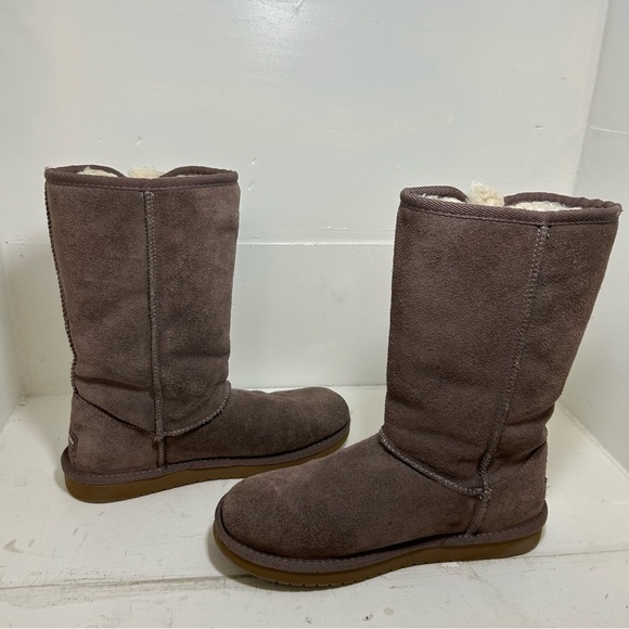 Koolaburra By Ugg Victoria Tall 1020171 Brown Suede Shoes Boot Women Size 5 - Picture 5 of 11